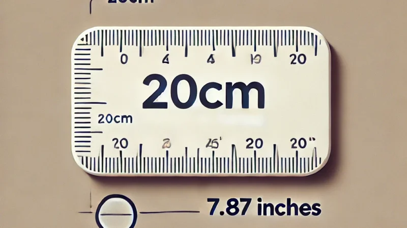 20cm to Inches – How to Convert and Why It Matters