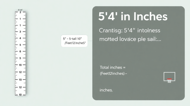 5’4” in Inches: A Complete Height Conversion Guide