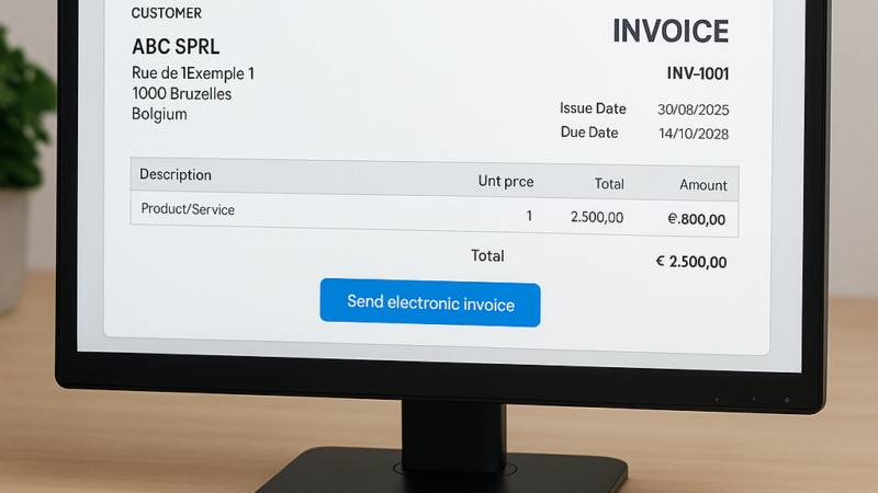 Facturation B2B en Belgique : Obligation légale à partir de 2026